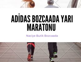 Adidas Bozcaada Yarı Maratonu Koşan Erkek ve Kadın Resimi