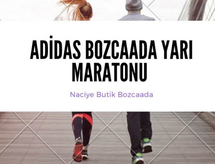 Adidas Bozcaada Yarı Maratonu Koşan Erkek ve Kadın Resimi